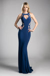 Long Prom Dress Open Back Gown Formal - The Dress Outlet Cinderella Divine