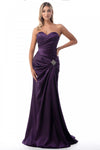 Long Strapless Formal Dress Bridesmaid - The Dress Outlet