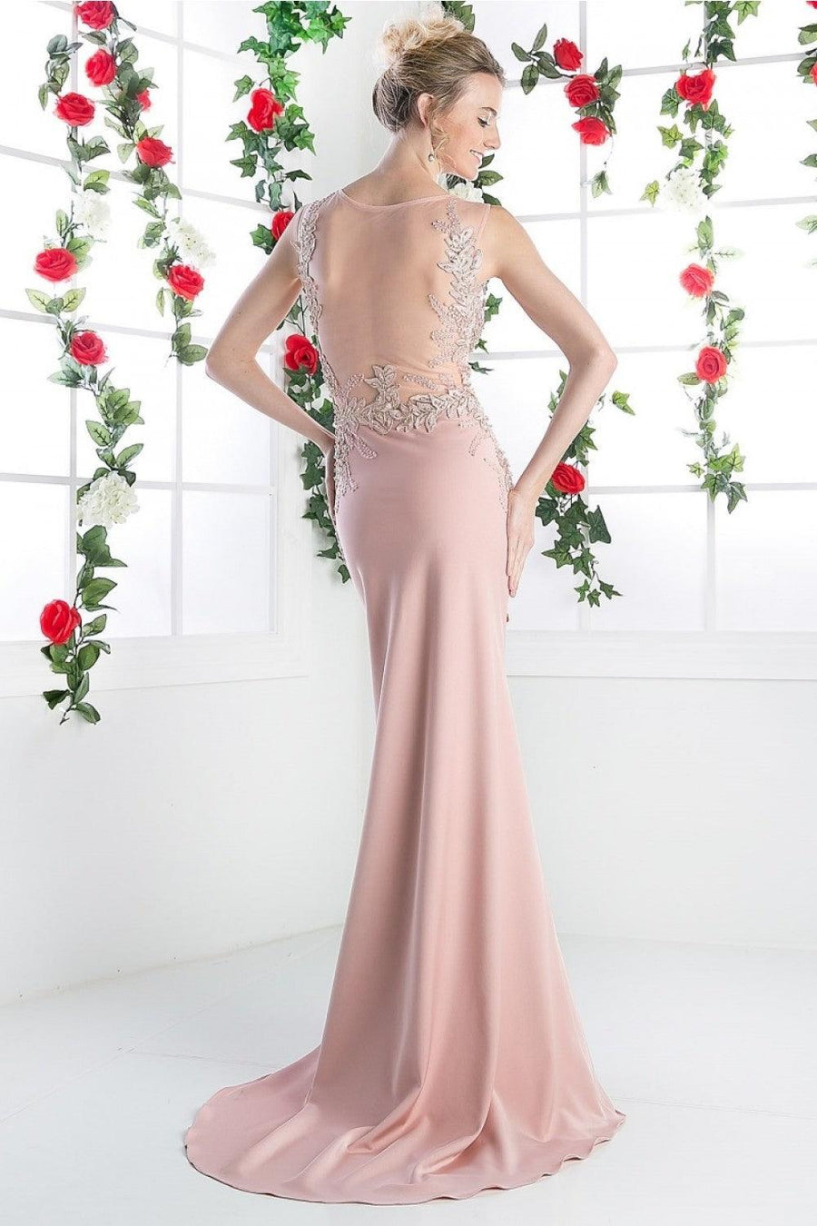 Prom Long Dress Sleeveless Evening Gown - The Dress Outlet Cinderella Divine