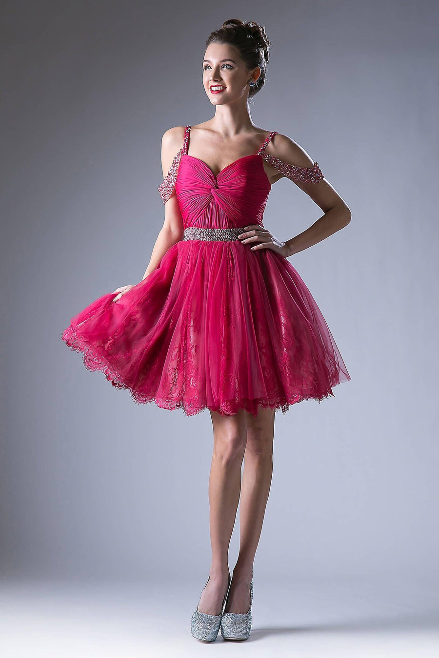 Short Prom Homecoming Cocktail Dress - The Dress Outlet Cinderella Divine