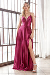 Bridesmaids Long Formal Evening Prom Dress Lipstick