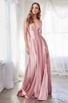 Bridesmaids Long Formal Evening Prom Dress Rose