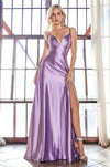 Bridesmaids Long Formal Evening Prom Dress Violet