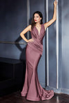 Fitted Long Prom Dress - The Dress Outlet