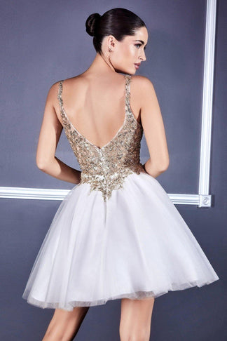 Rose Gold Cinderella Divine CD9239 Short Prom Dress Cocktail for $129.0 ...