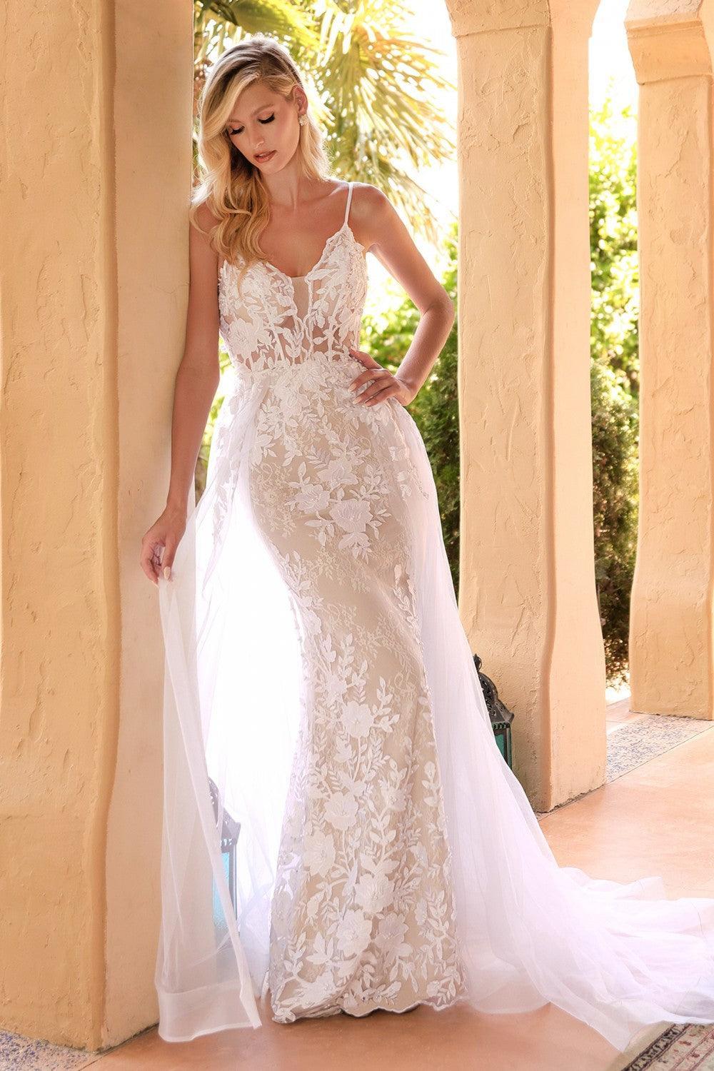 Long Formal Bridal Wedding Dress - The Dress Outlet