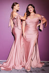 Long Fitted Prom Long Dress Mauve