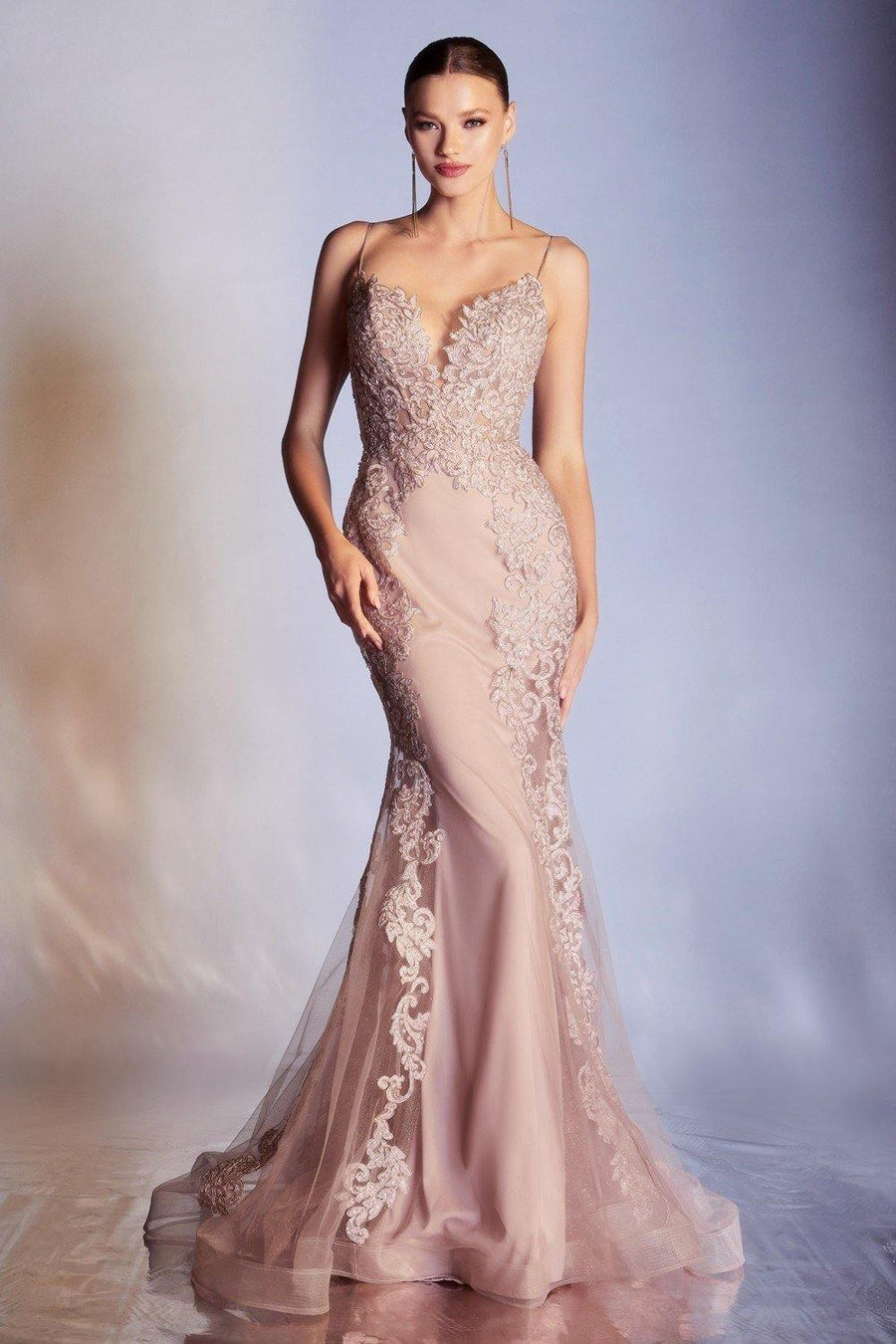 Long Mermaid Gown Prom Dress - The Dress Outlet