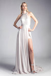 Long Formal Halter Prom Dress Evening Gown - The Dress Outlet Cinderella Divine