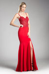 Long Prom Fitted Dress Formal Evening Gown - The Dress Outlet Cinderella Divine