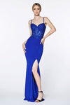 Long Prom Fitted Dress Formal Evening Gown - The Dress Outlet Cinderella Divine