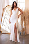 Formal White Long Bridal Dress - The Dress Outlet