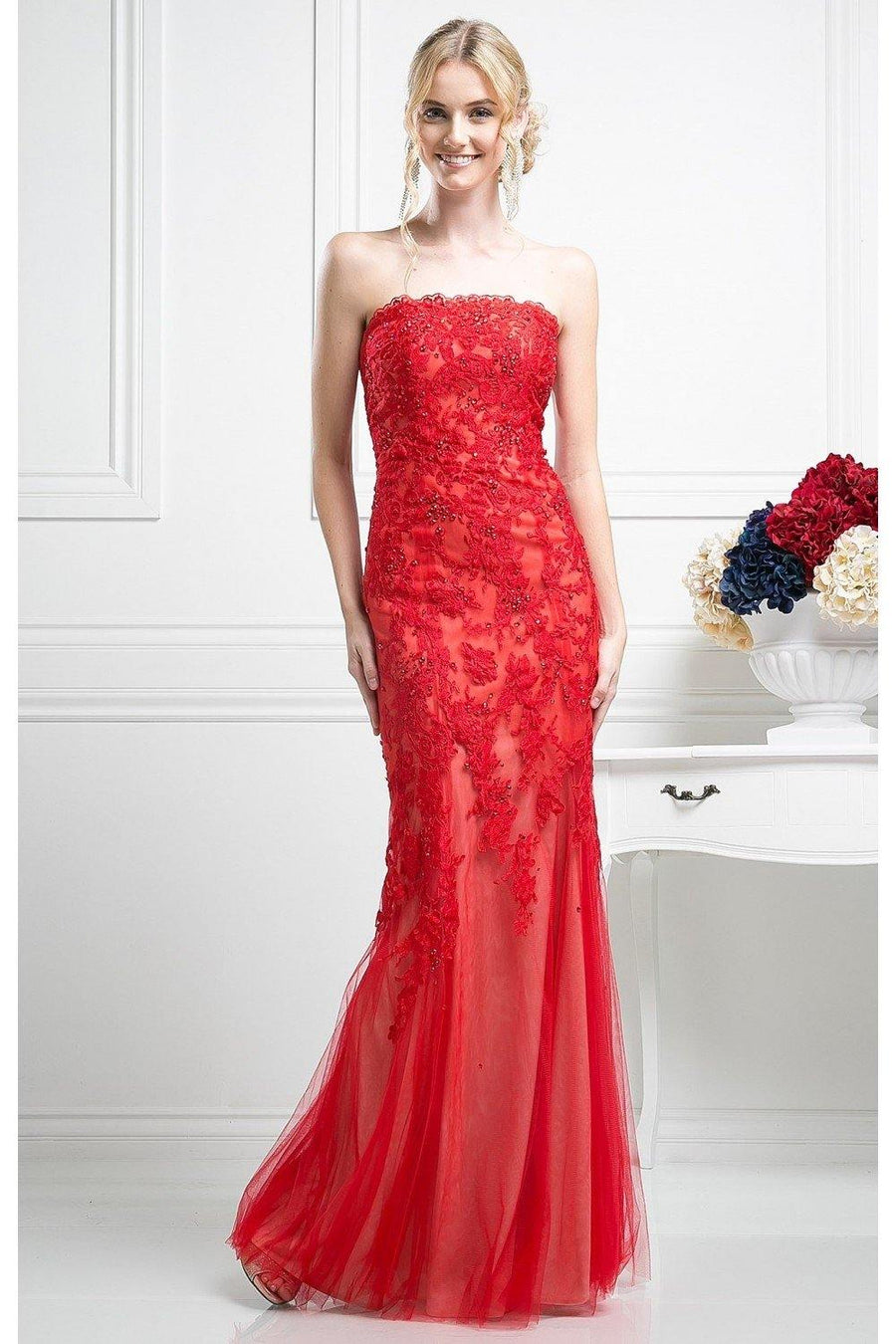 Prom Long Fitted Dress - The Dress Outlet