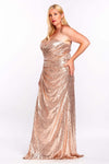 Prom Long Strapless Sweetheart  Sequins Evening Dress - The Dress Outlet Cinderella Divine