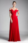 Long Chiffon Sweetheart Neckline Prom Gown - The Dress Outlet Cinderella Divine