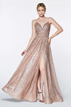 Prom Long Glitter Evening Dress - The Dress Outlet