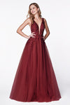 Long Sleeveless Evening Gown Formal Dress - The Dress Outlet Cinderella Divine