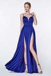 Long Sexy Satin Long Gown Prom Dress - The Dress Outlet Cinderella Divine