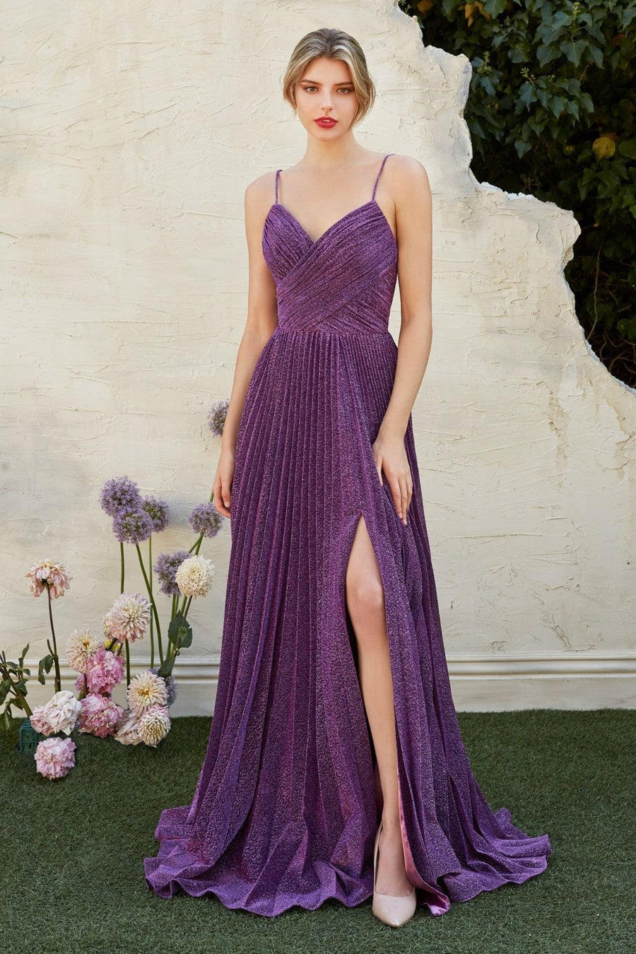 Sexy Long Prom Dress with High Slit - The Dress Outlet Cinderella Divine