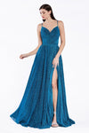 Sexy Long Prom Dress with High Slit - The Dress Outlet Cinderella Divine