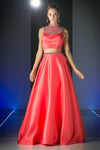 Prom Two Piece Long Dress - The Dress Outlet