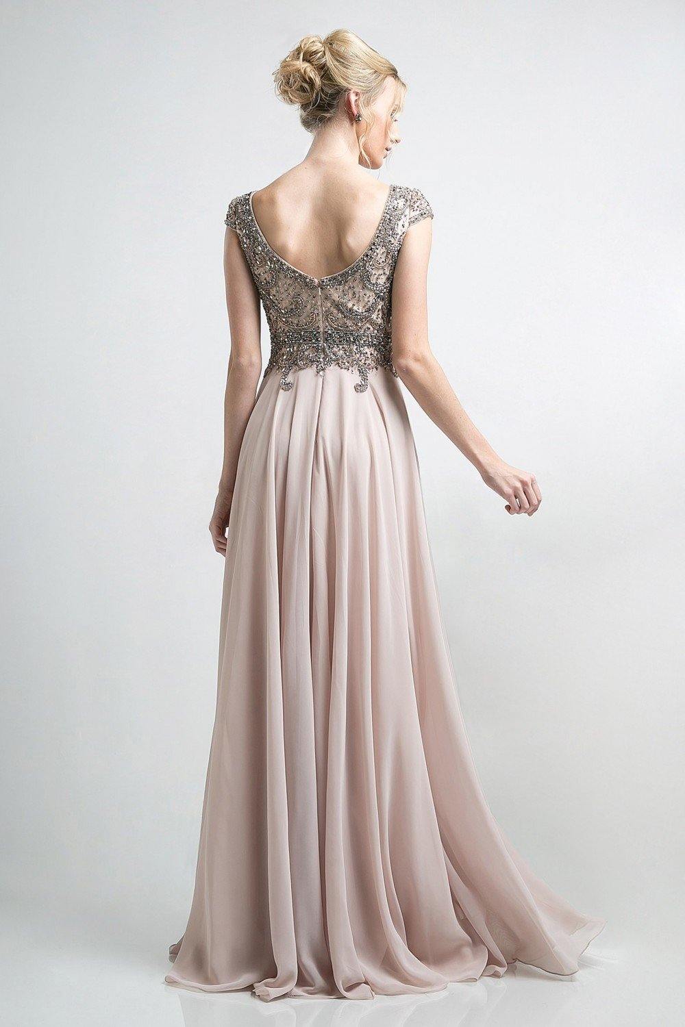 Cinderella Divine CR721 Long Champagne Formal Evening Dress for $218.99 ...