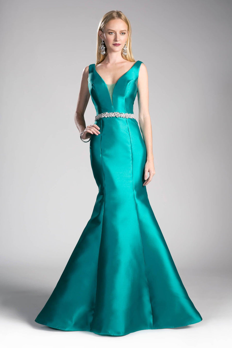 Prom Long Sleeveless Mermaid Evening Gown - The Dress Outlet Cinderella Divine