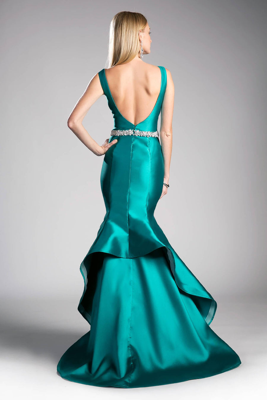 Prom Long Sleeveless Mermaid Evening Gown - The Dress Outlet Cinderella Divine