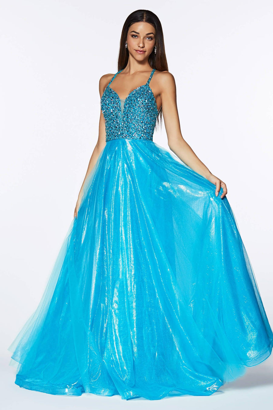 Long Prom Dress Formal Ball Gown - The Dress Outlet Cinderella Divine