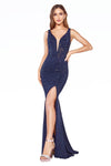 Long Formal Sleeveless Fitted Evening Prom Dress - The Dress Outlet Cinderella Divine