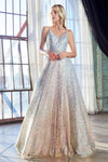 Sequin Long Prom Dress - The Dress Outlet