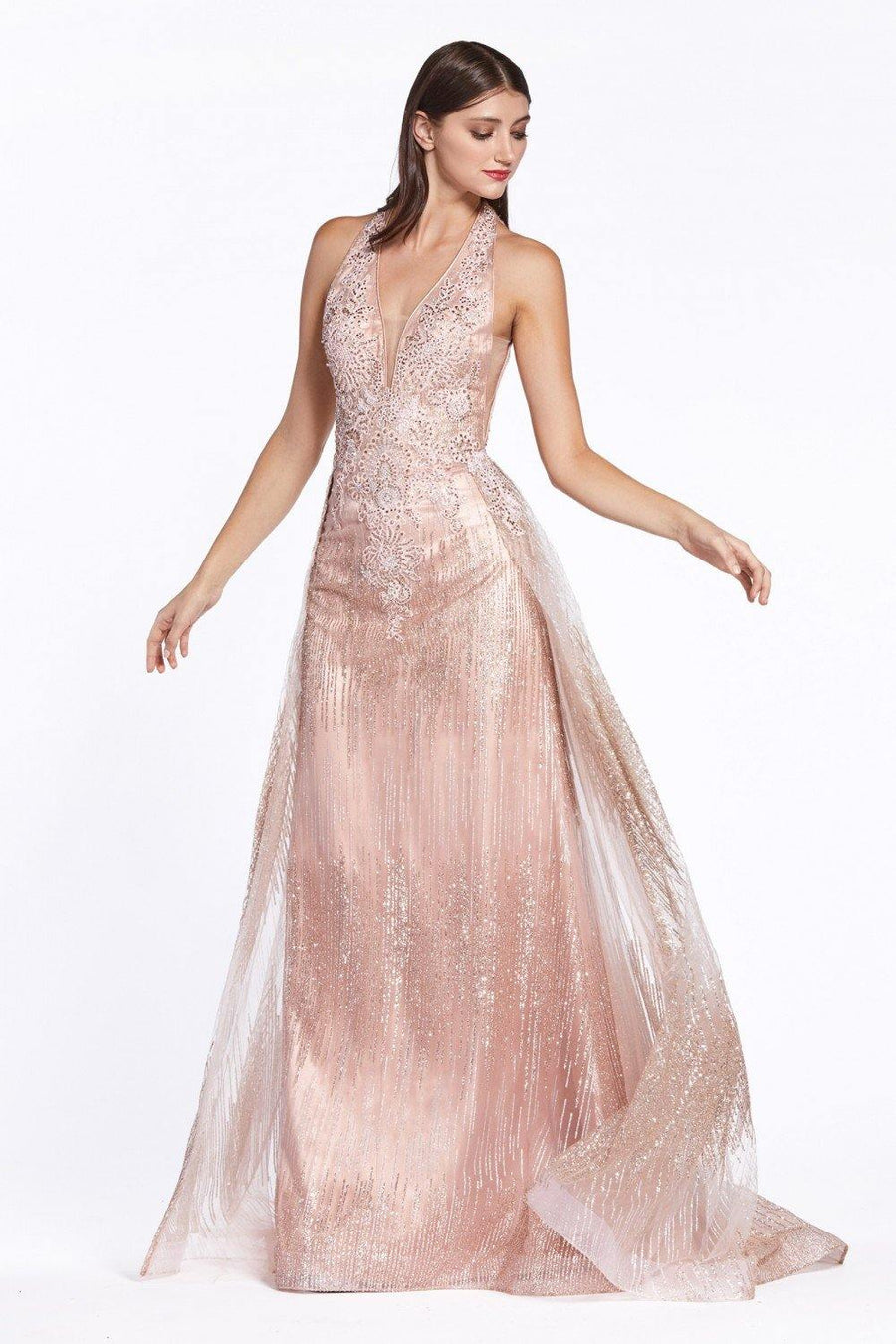 Sexy Sleeveless Long Prom Dress Evening Gown - The Dress Outlet Cinderella Divine