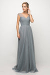 Long Plus Size Formal Dress Bridesmaid Gown Robin Blue