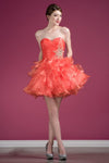 Short Strapless Homecoming Dress - The Dress Outlet Cinderella Divine