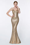 Sexy Fitted Long Gown Evening Dress - The Dress Outlet Cinderella Divine