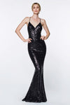 Sexy Fitted Long Gown Evening Dress - The Dress Outlet Cinderella Divine