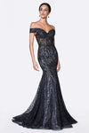 Long Fitted Prom Dress - The Dress Outlet