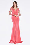 Long Fitted Prom Dress Formal - The Dress Outlet Cinderella Divine