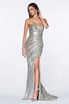 Strapless Sexy Fitted Prom Long Gown - The Dress Outlet Cinderella Divine