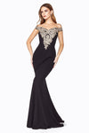 Long Formal One Shoulder Fitted Prom Dress - The Dress Outlet Cinderella Divine