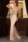 Long Fitted Prom Dress - The Dress Outlet