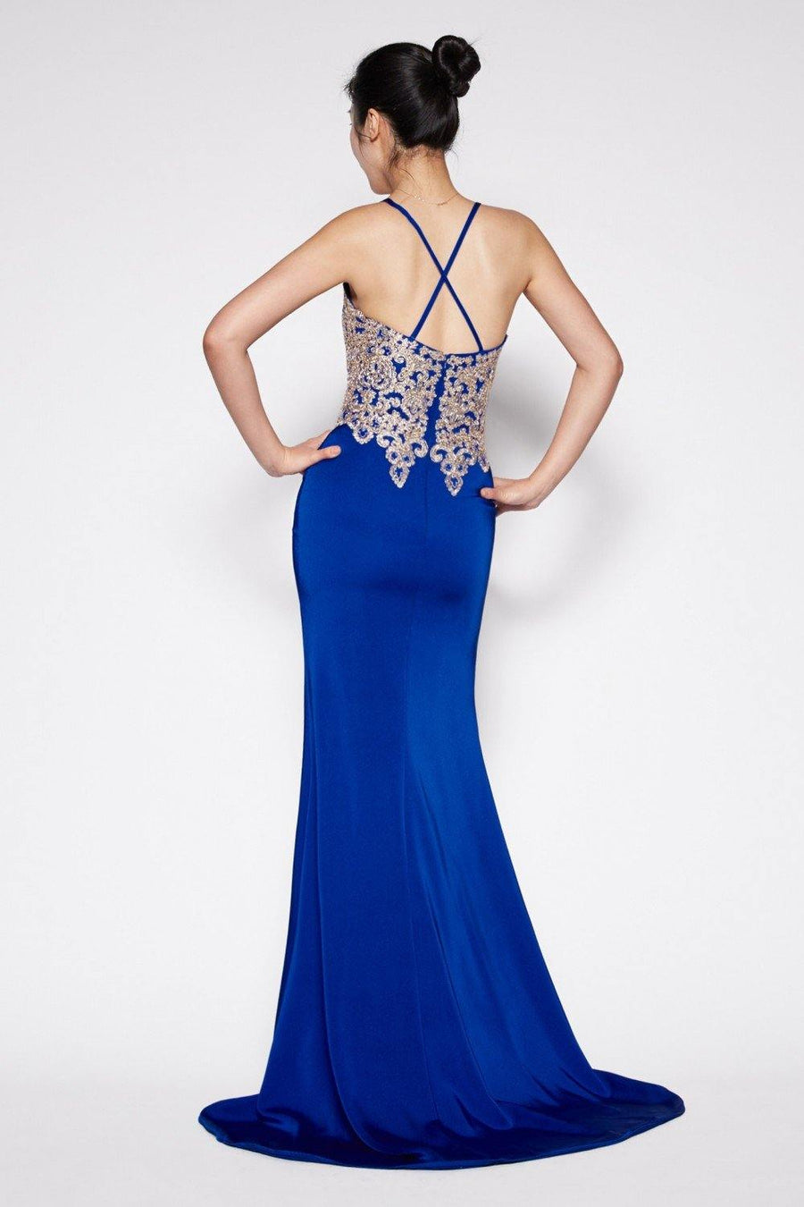 Sexy Long Fitted Prom Dress Evening Gown - The Dress Outlet Cinderella Divine