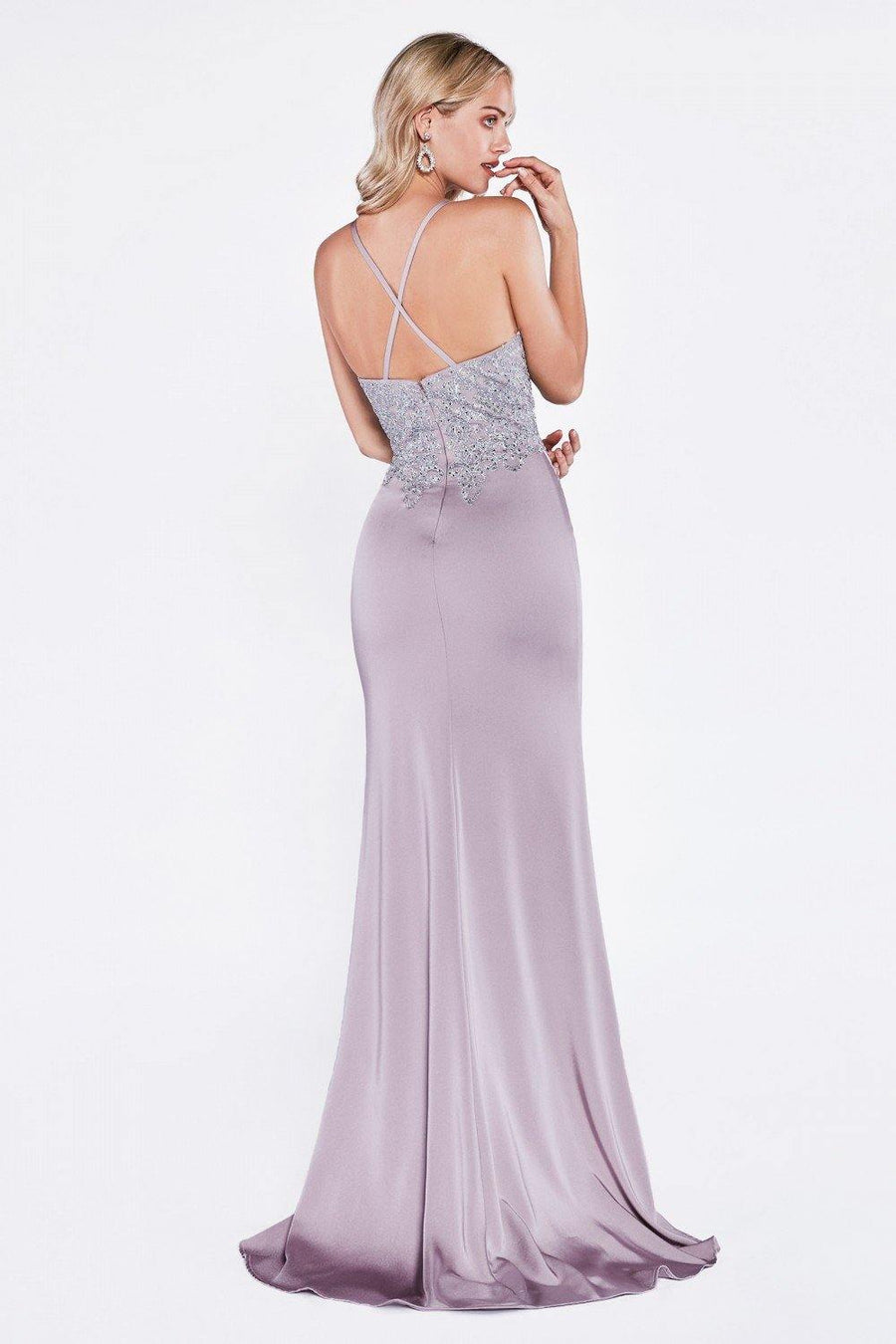 Sexy Long Fitted Prom Dress Evening Gown - The Dress Outlet Cinderella Divine