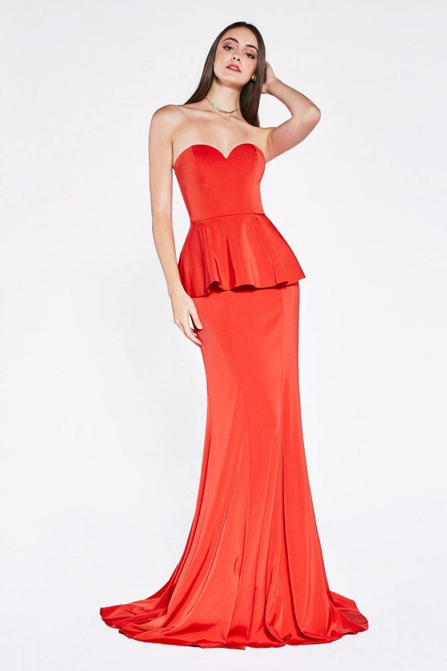 Formal Long Fitted Dress - The Dress Outlet