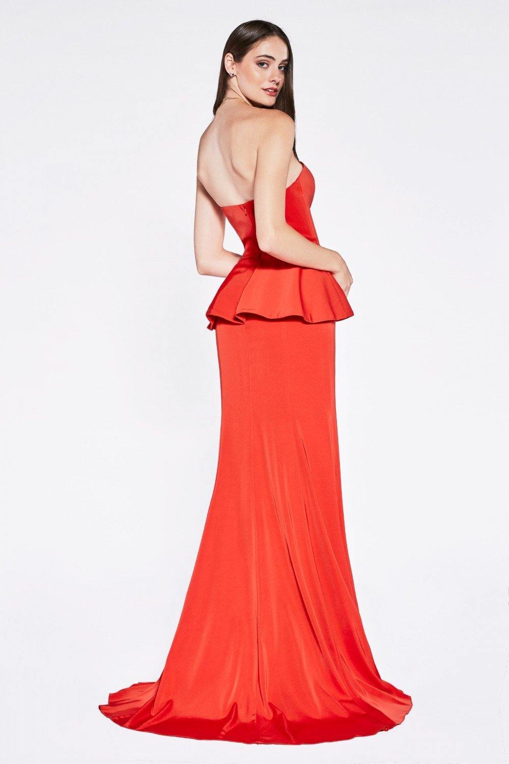 Formal Long Fitted Dress - The Dress Outlet