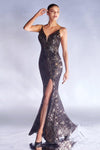 Sparkling Long Prom Dress - The Dress Outlet