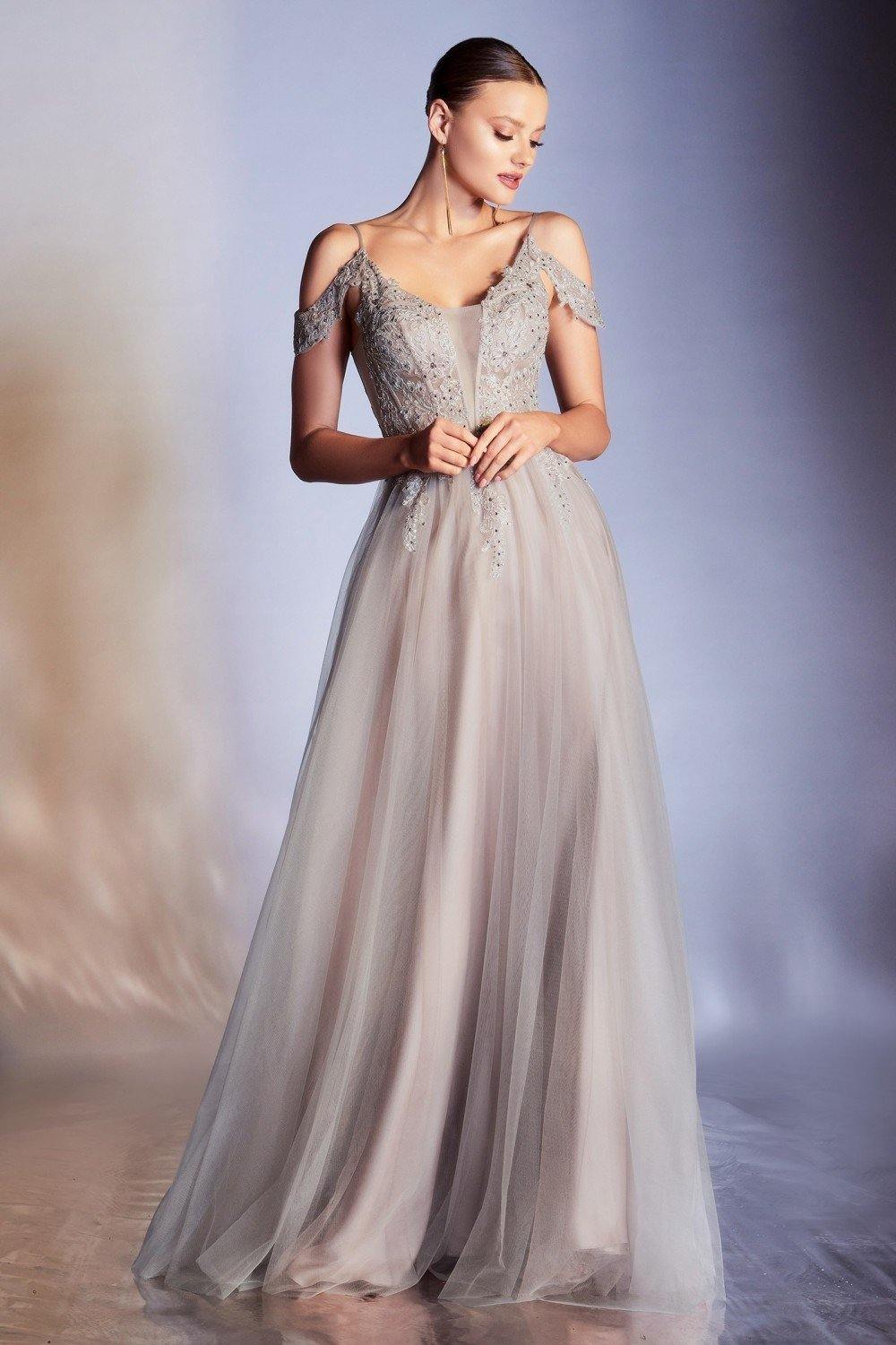 Prom Long Layered Tulle Dress - The Dress Outlet