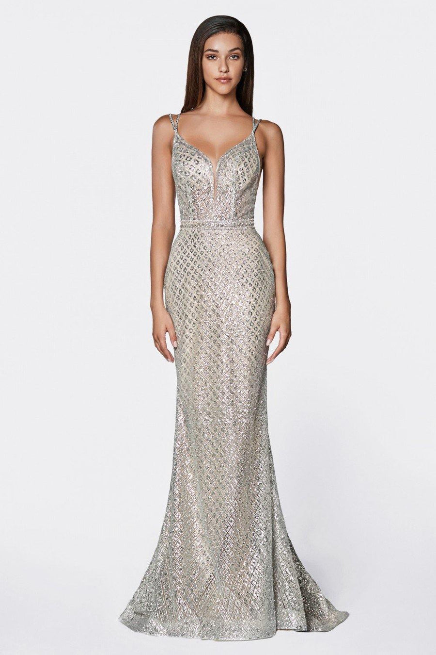 Prom Long Glitter Dress - The Dress Outlet