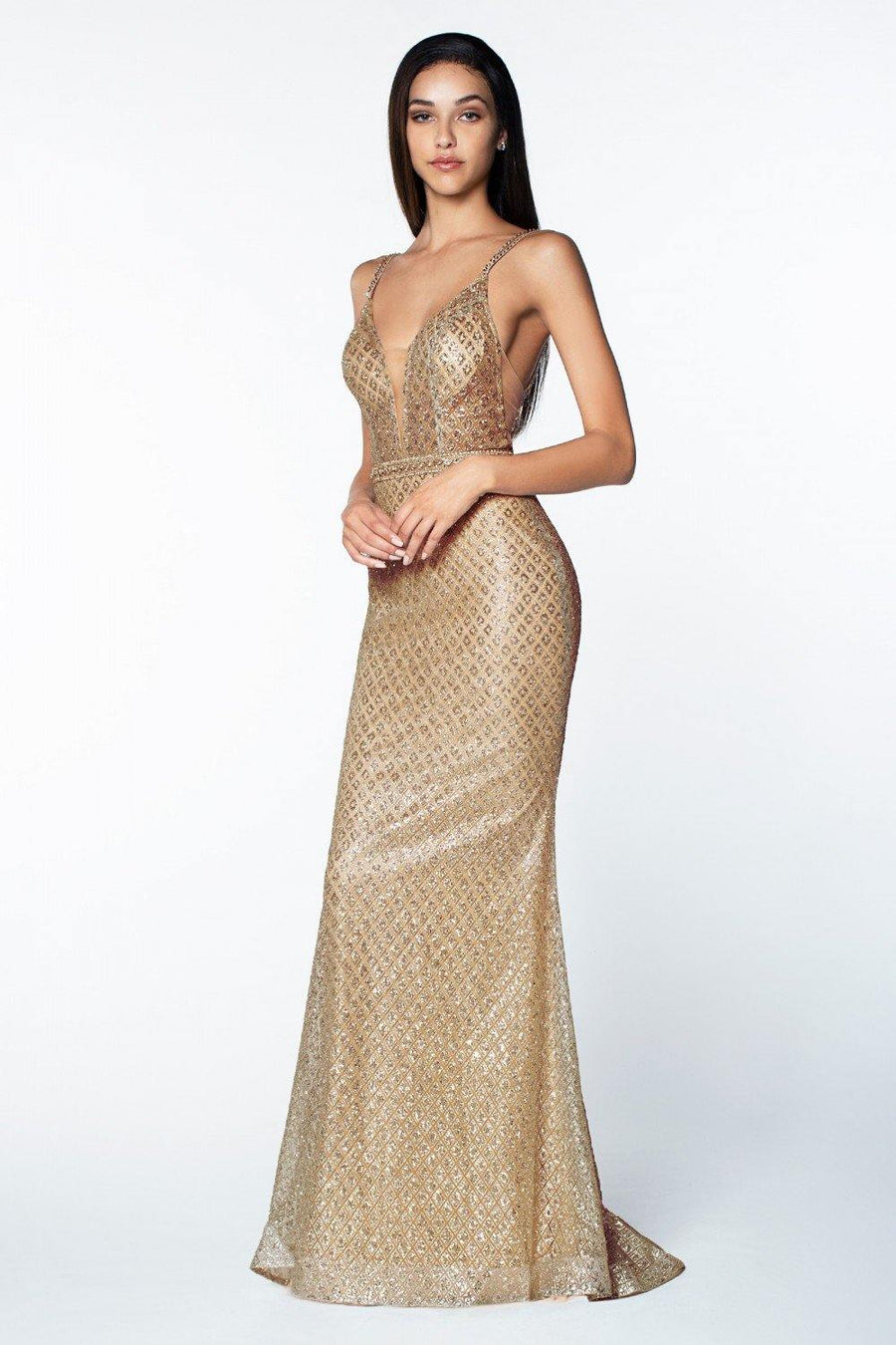 Prom Long Glitter Dress - The Dress Outlet