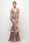 Long Sequin Mermaid Prom Dress Evening Gown - The Dress Outlet Cinderella Divine